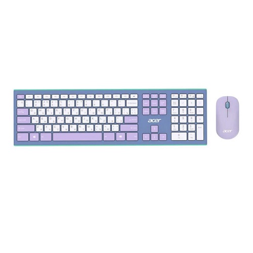 Клавиатура + мышь Acer OCC200 зелёный/фиолетовый 