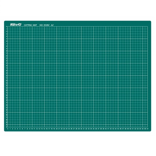 Самовосстанавливающийся коврик для резки, макетирования, кройки Kw-Trio 9Z202 A2 600x450мм зеленый