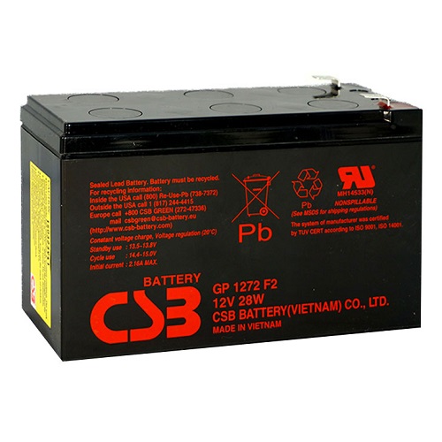 Батарея для ИБП 12-7 CSB GP1272F2 28W 12В 7.2Ач