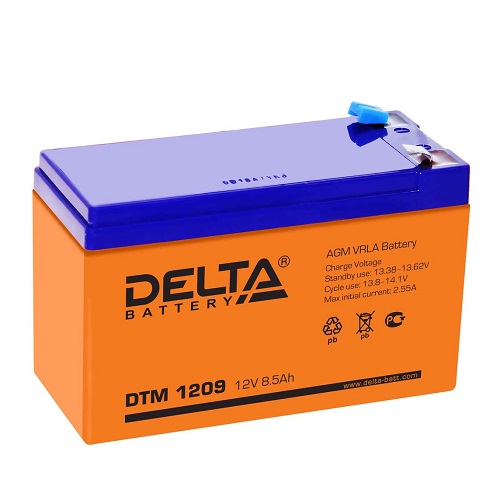 Батарея для ИБП 12-9 Delta DTM 1209 (12V 9Ah)