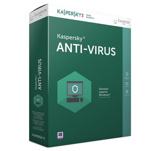 ПО Kaspersky Anti-Virus Russian Edition. 2-Desktop 1 year Base Box 