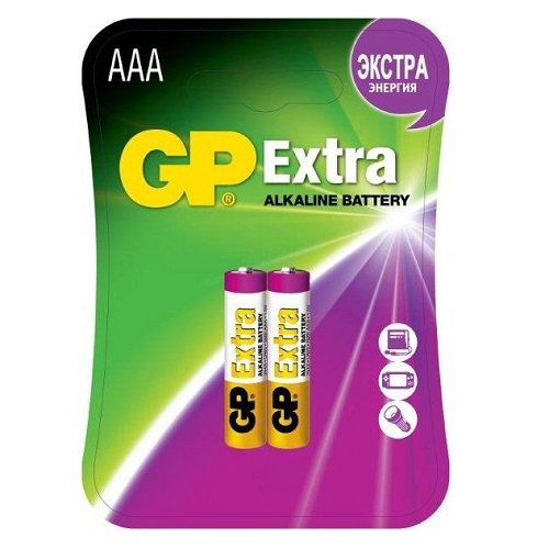 Батарейка AAA GP Extra Alkaline (2шт) 