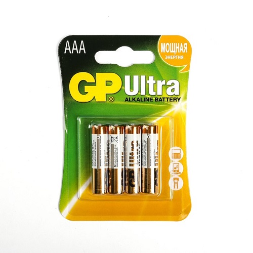 Батарейка AAA GPUltra alkaline LR03-4BL 4шт