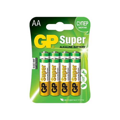 Батарейка AA GP Super alkaline 15A-BC4 4 шт