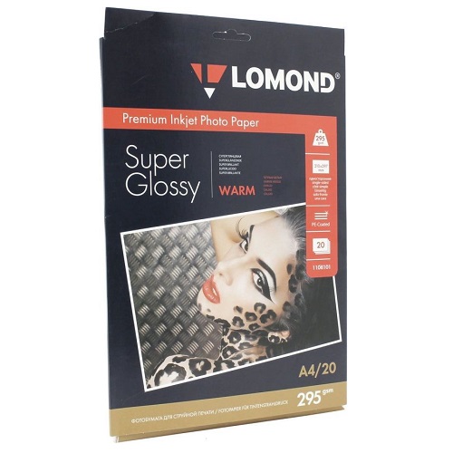 Бумага Lomond Супер-глянец 295г(20л) 1108101