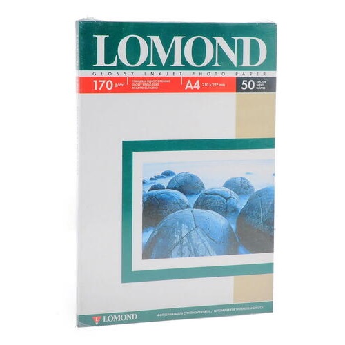 Бумага Lomond глянцевая 170г односторонняя 50л