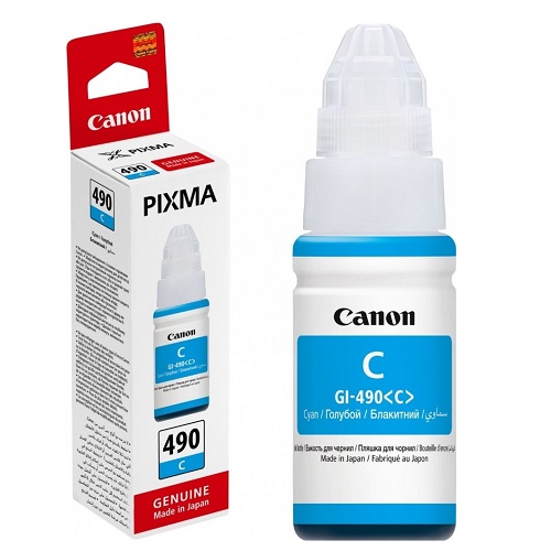 Чернила для принтера Canon GI-490C Cyan для Pixma G1400/2400/3400