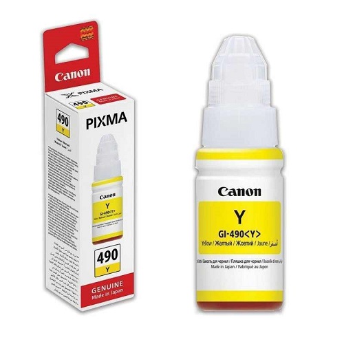 Чернила для принтера Canon GI-490Y Yellow для Pixma G1400/2400/3400