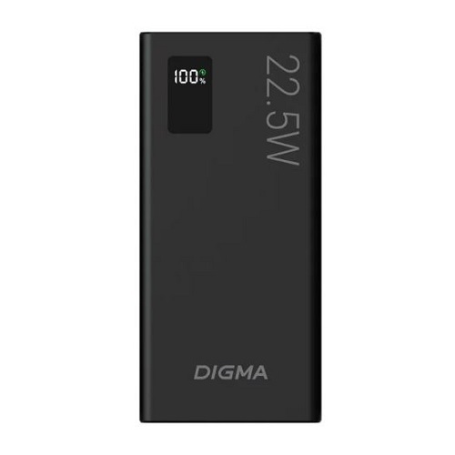 Мобильный аккумулятор Digma DGPF10A 10000mAh QC3.0/PD3.0 22.5W 5A 2xUSB-A/USB-C черный (DGPF10A22PBK