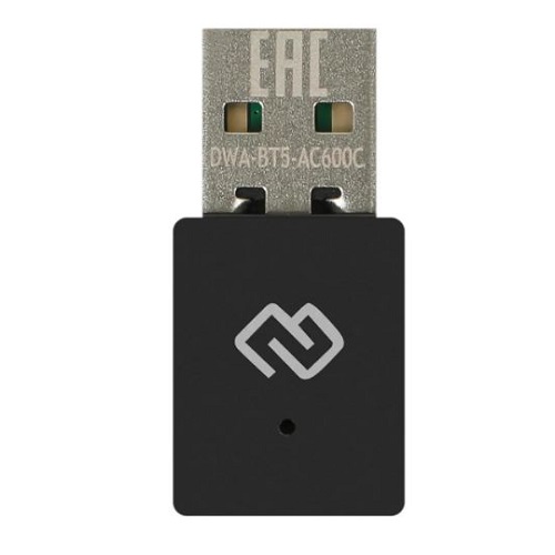 Сетевая карта USB-WiFi + Bluetooth Digma DWA-BT5-AC600C 