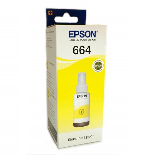 Картридж Epson C13T66444A yellow для L100 (70мл 250 стр)