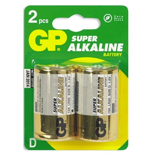 Батарейка GP 13A-BC2 (2шт)  (LR20-2BL)