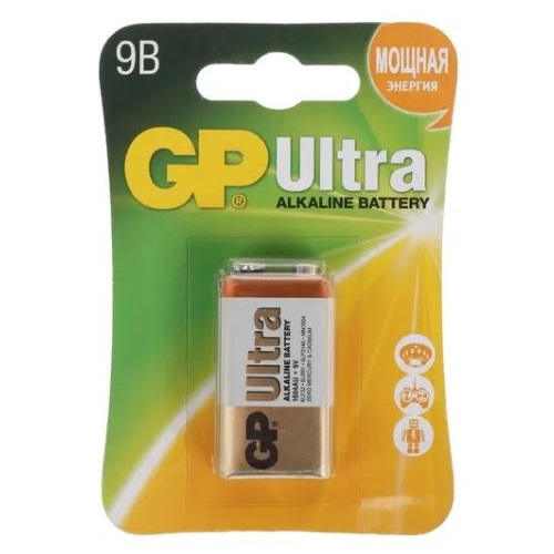 Батарея GP Ultra Alkaline 1604AU 6LR61 9V  Крона 