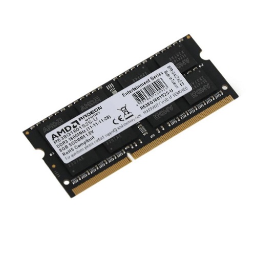 ОЗУ SODIMM DDR3 8Gb 1600MHz AMD R538G1601S2S-U 1.5В dual rank
