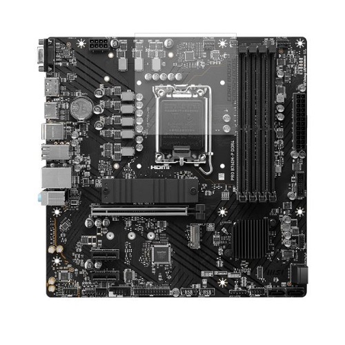LGA 1700 Материнская плата MSI PRO B760M-P 4xDDR5 VGA+HDMI+DP