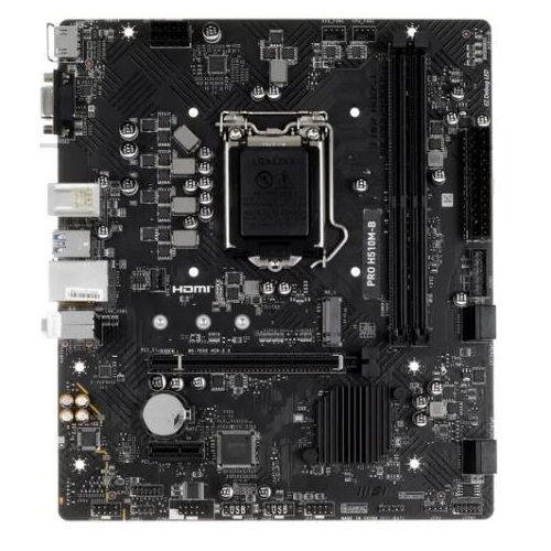 LGA 1200 Материнская плата MSI PRO H510M-B (10th Gen only) HDMI+VGA +M.2