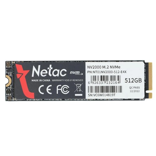 Накопитель SSD PCI-E x4 512Gb Netac NV2000 {2500/1950} TBW 300