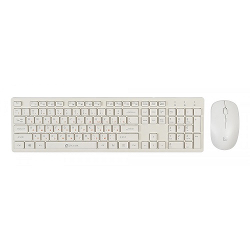Клавиатура + мышь Oklick 240M белая