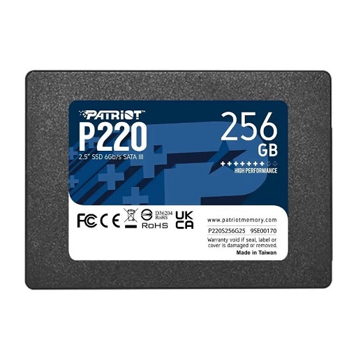 Накопитель SSD SATA 256Gb Patriot P220 {550/490} 120TBW