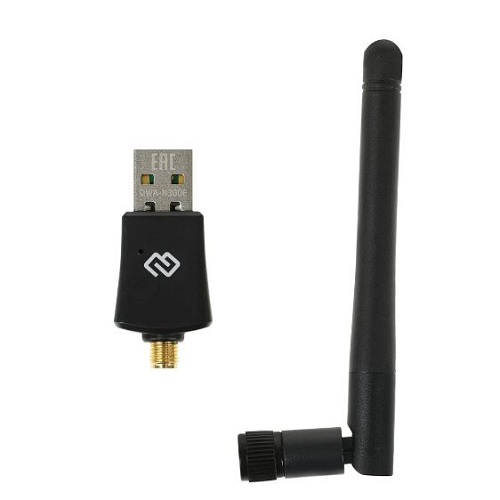Сетевая карта USB-WiFi Digma DWA-N300E (ант.внеш.съем) 