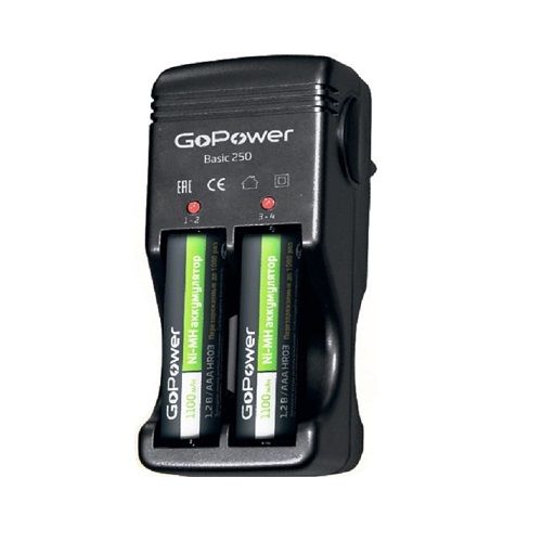 Зарядное устройство GoPower Basic 250 4 слота